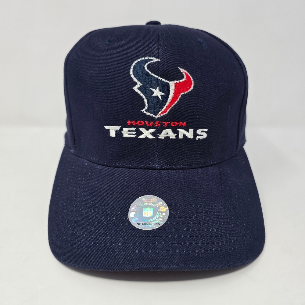 Logo 7 Houston Texans Light Up Fiber Optic NFL Hat Navy Blue Mens OSFM